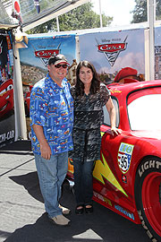 John Lasseter und Rennfahrerin Christina Surer (©Foto. MartiN Schmitz)